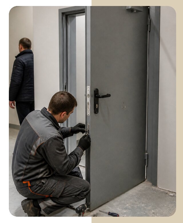 Ремонт противопожарной двери в Биробиджане по цене 6590 р. | Дверной